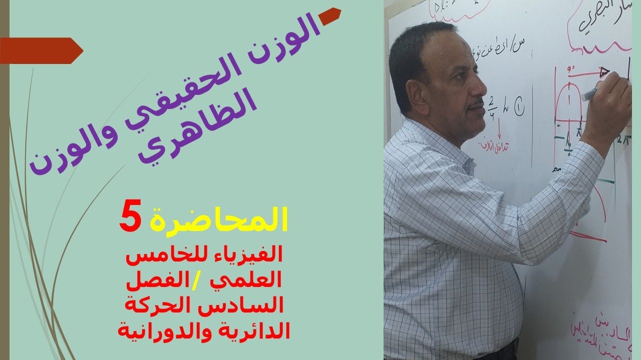 الوزن الحقيقي والوزن الظاهري