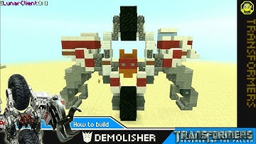 Minecraft - how to build Demolisher Transformers 2 Revenge of the Fallen [ สอนสร้างเดโมลิชเชอร์ ]