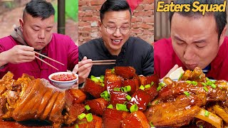 Win the game and eat braised pork丨food blind box丨eating spicy food and funny pranks