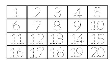 How to learn Number 1 to 20 for Kids | Write Numbers 1--20 - NB Art