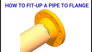 pipe to flange fit up three different methods