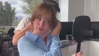 Lilly Bell on set behind the scenes 1