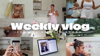 Weekly vlog: extremely long girl talk q&a and advice + doing my natural hair + Amazon kitchen finds