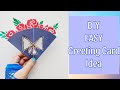 Diy floral greeting card idea  easy and colorful birt.ay card idea for your love  rr craft house