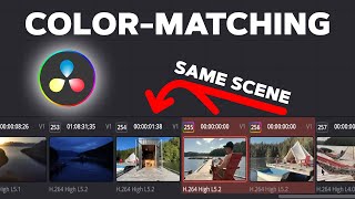 Color-matching in DaVinci Resolve 19 - Match clips from the same scene