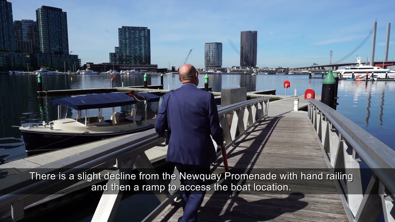 Accessibility information for boarding Pia Mae - Melbourne Boat Hire