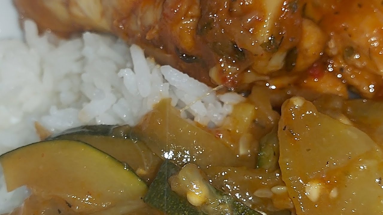 recette de Poulet fumé, concombre et aubergine