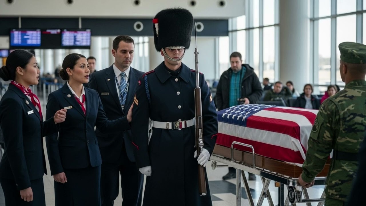 Airport Staff Stop Black Tomb Guard From Escorting Fallen Soldier What Happened Next Will Shock You.