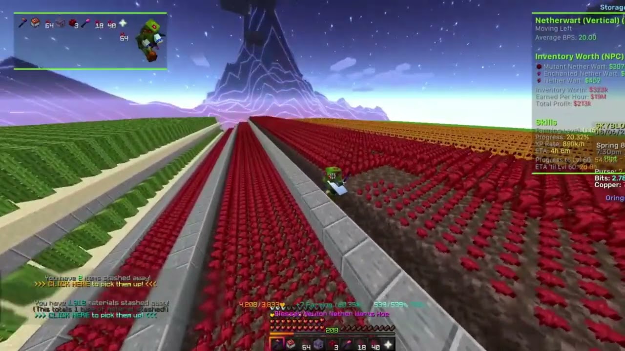 BEST Farming Macro Mod Maxing Profits 732m hHypixel Skyblock