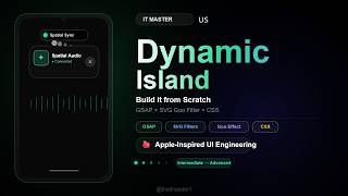 How to Build Apple's Dynamic Island with HTML CSS & GSAP | Web Animation Tutorial