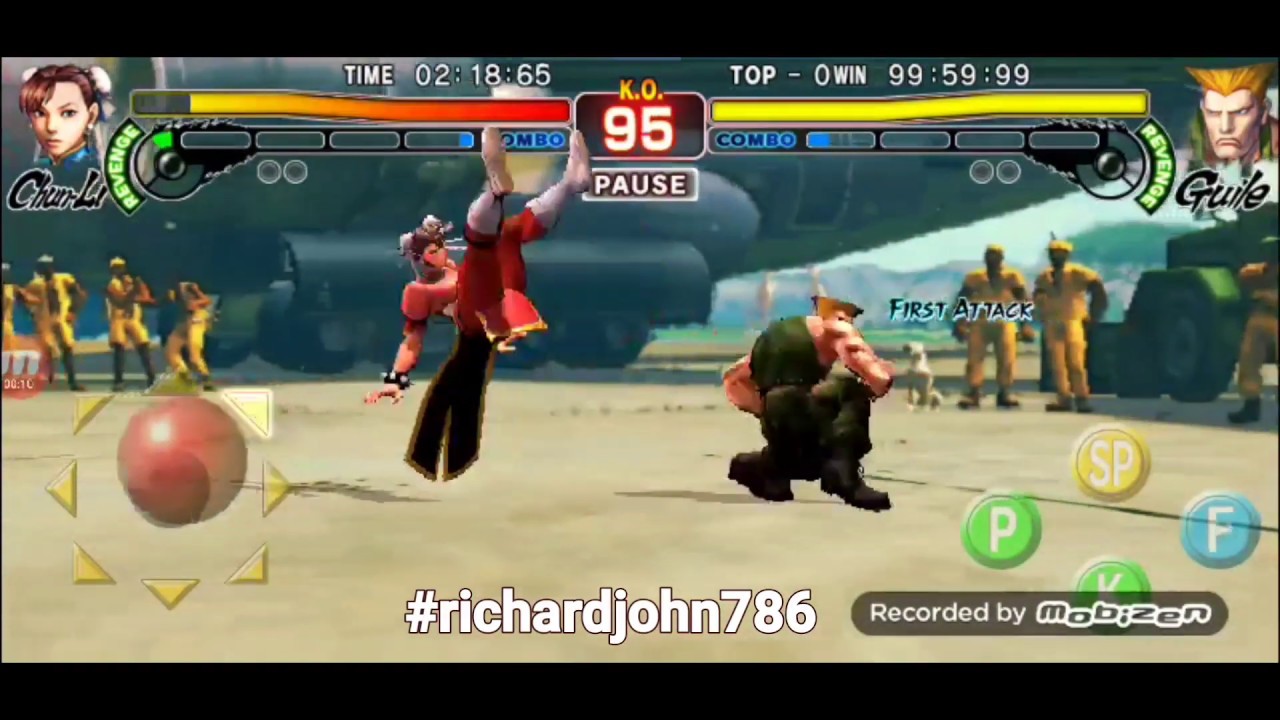 Chun Li vs. Guile: Street Fighter Mobile. Android Gameplay. [