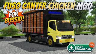 Mitsubishi Fuso Canter Chicken Delivery Truck Mod for Bus Simulator Indonesia | BUSSID Mod screenshot 1