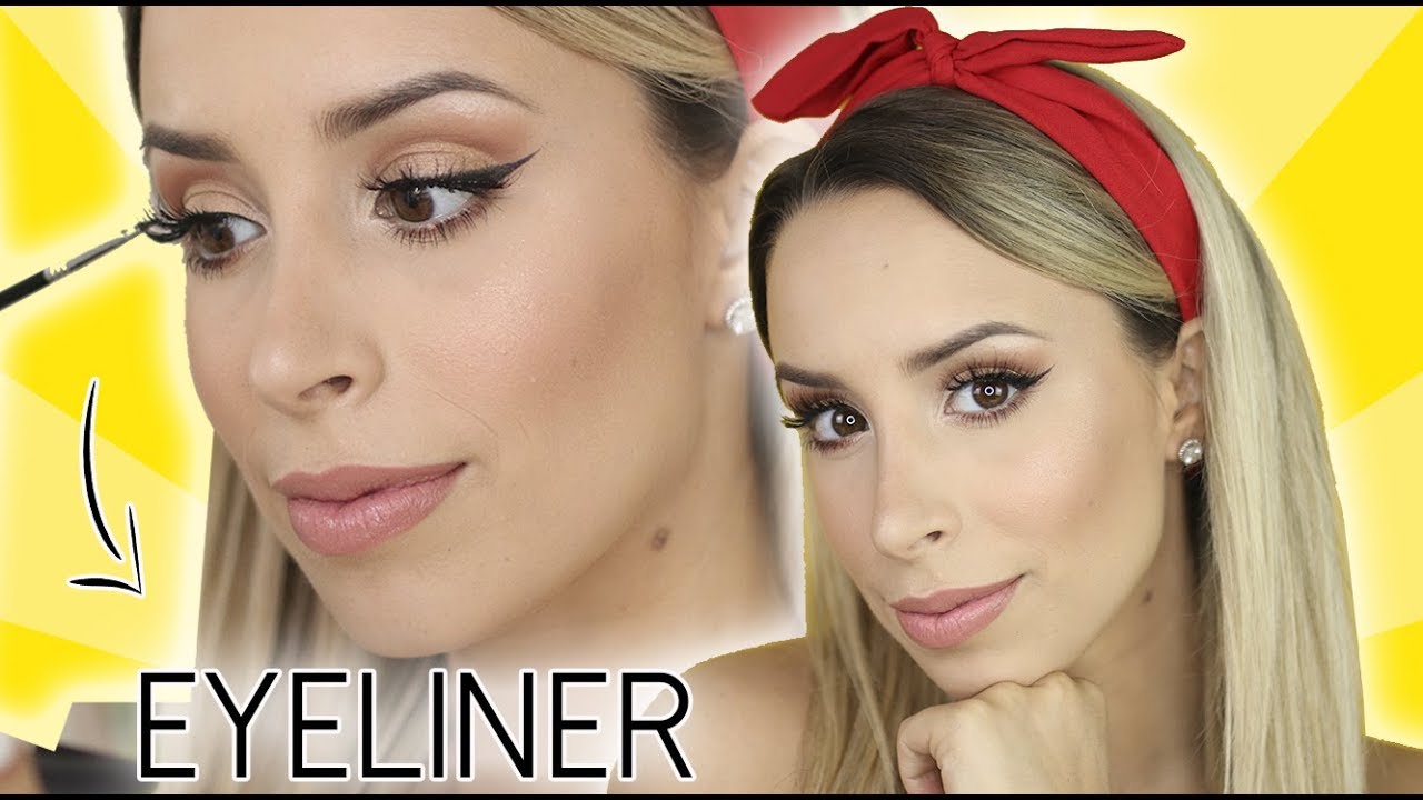 COMO FAZER EYELINER FACILMENTE!