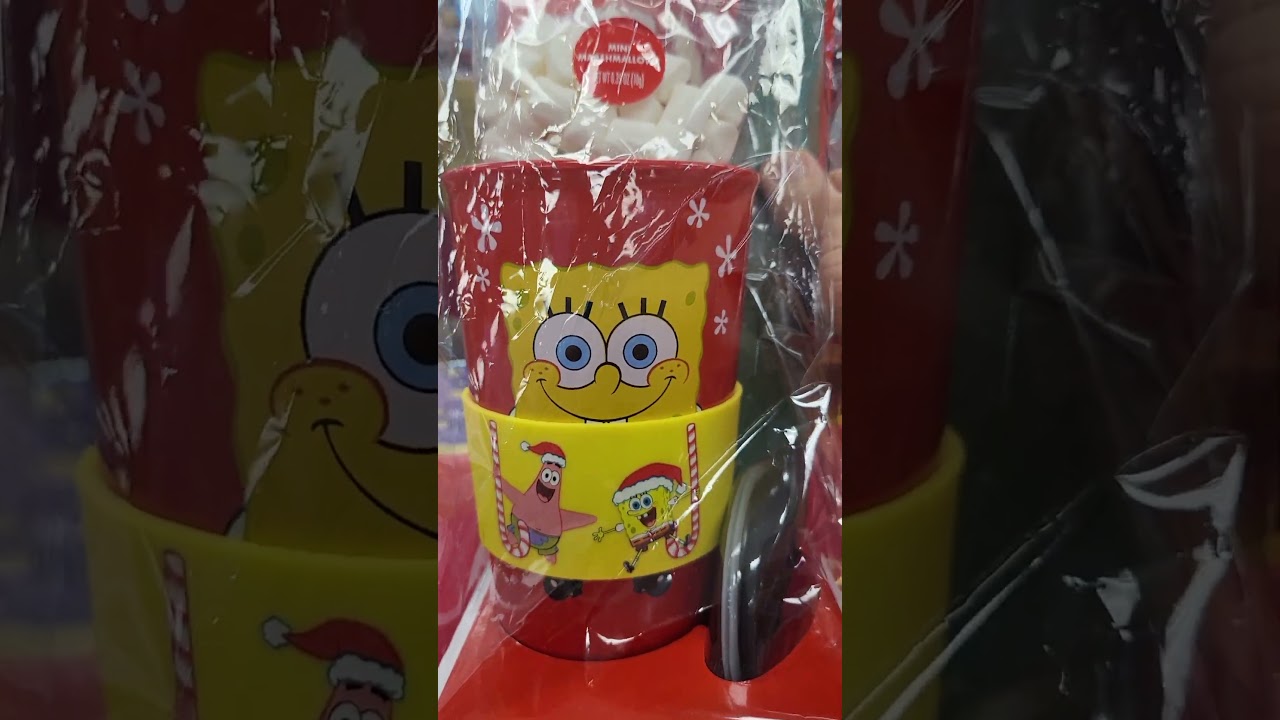 SPONGEBOB SQUAREPANTS HOT CHOCOLATE GIFT SET - PATRICK STAR - MUGS - MARSHMALLOWS - GIFT IDEAS
