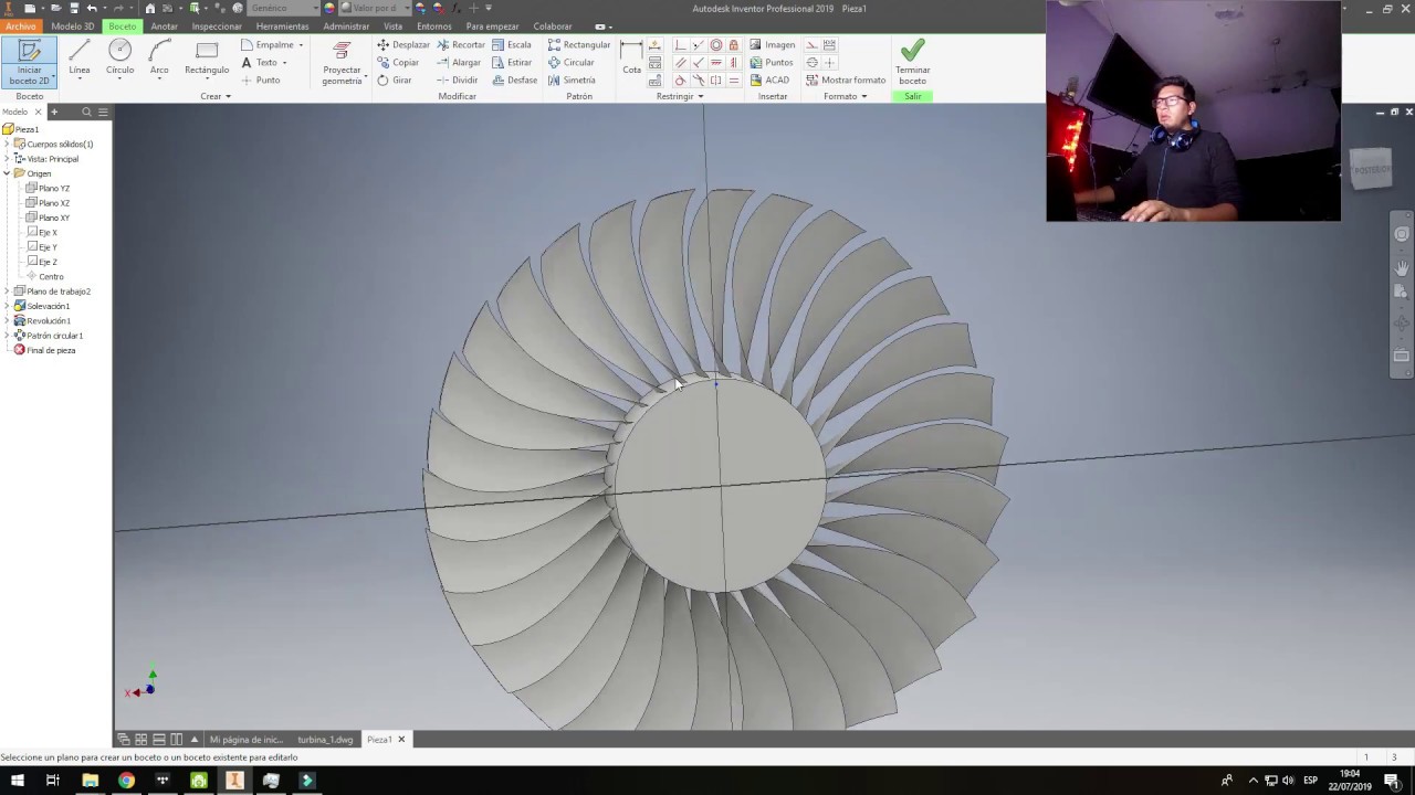 Avión en Inventor - Parte 1 - YouTube