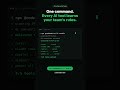 One command to setup growing intelligence