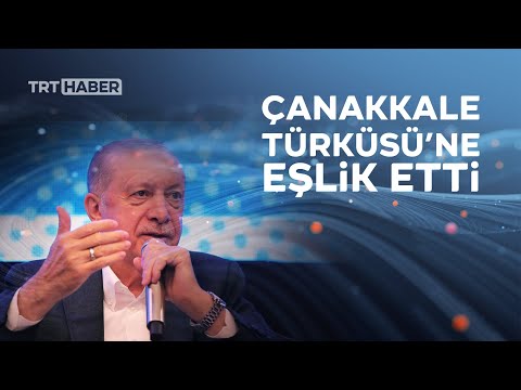 Cumhurbaşkanı Erdoğan Çanakkale Türküsü'ne eşlik etti