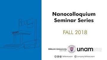 2018 Fall Nanocolloquium Seminar Dr. Ekaterina V. Skorb 21.12.2018