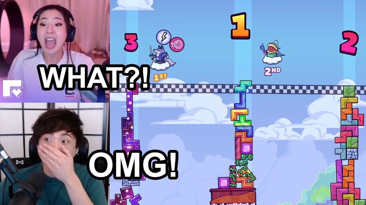 The Most INTENSE Tricky Towers Match ft. Sykkuno, Fuslie, Valkyrae & BrookeAB