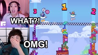 The Most INTENSE Tricky Towers Match ft. Sykkuno, Fuslie, Valkyrae & BrookeAB