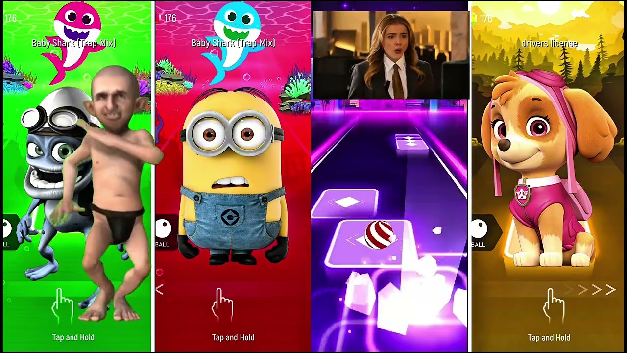 Paw Patrol Team Sky vs Ryder vs Rublle vs Chase Coffin Dance Music Tiles hop Edm Rush