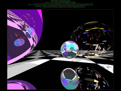 Another Demo of my Javascript Ray Tracing engine