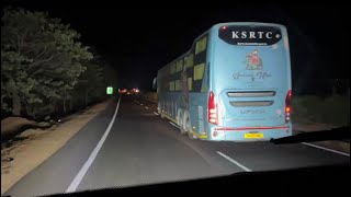 VOLVO BUS AGGRESSIVE NIGHT CHASING & OVER TAKING😱 | VOLVO VS SCANIA!!