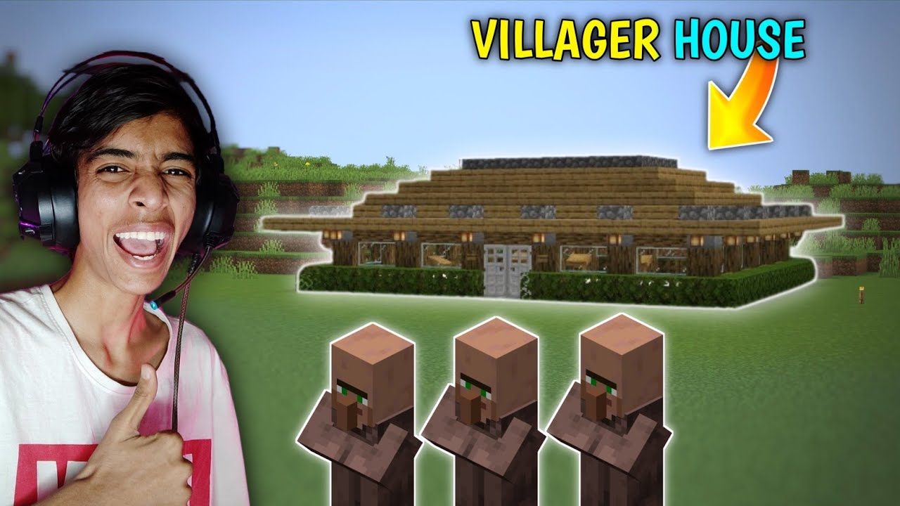 I BUILD A BEAUTIFUL VILLAGER HOUSE | MINECRAFT GAMEPLAY #12 - YouTube