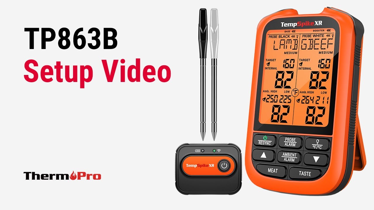 TempSpikeXR TP863B 2000FT Red Wireless Meat Thermometer