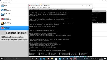 Konfigurasi DHCP server pada linux debian 8 melalui Vm Virtual Box