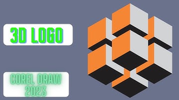 How to create 3D cube logo on Corel Draw 2023 | tutorial for beginners