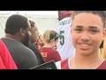 Jayden Daniels receives special gift from fan