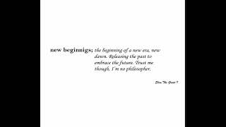 New Beginnings tape