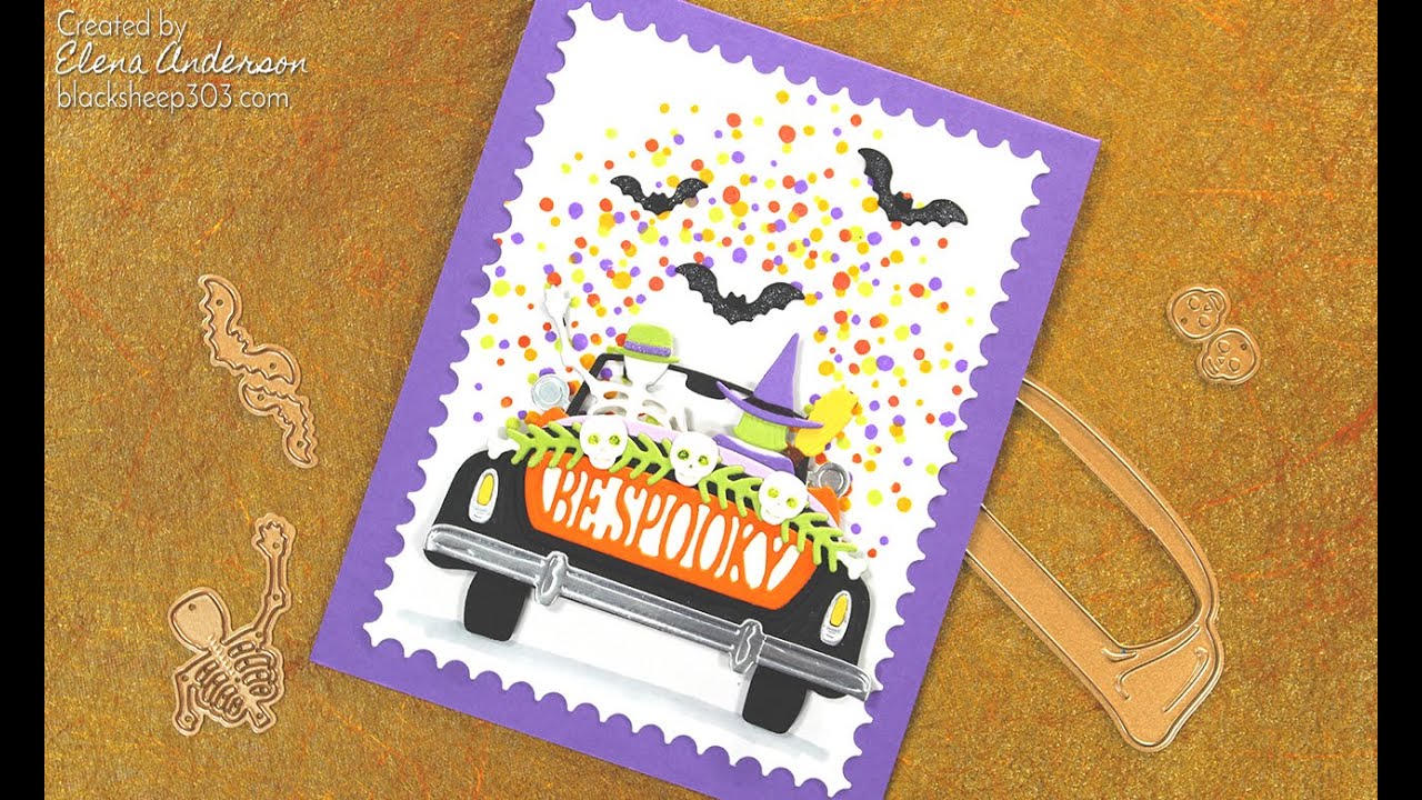 Spellbinders Fustelle Die D-Lites Halloween Sunday Drive - Set Da 10 Pezzi - 4