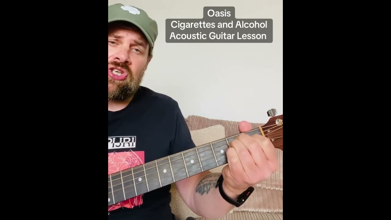 oasis cigarettes and alcohol guitar lesson Oasis-Cigarettes And Alcohol-Acoustic Guitar Lesson #Oasis  #acousticguitarlesson