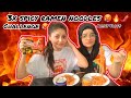 Trying 3x spicy   samyung ramen noodles  challenge  alishy vlogs 