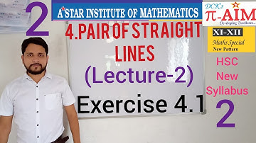 PAIR OF STRAIGHT LINES (Lecture-2) by D.C.Katre sir.....