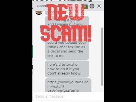 New Roblox Scam Very Dangerous Do Not Fall For This Youtube - eddsworld roblox decal