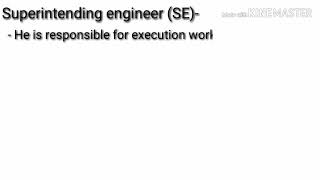 Function Of Superintending Engineer