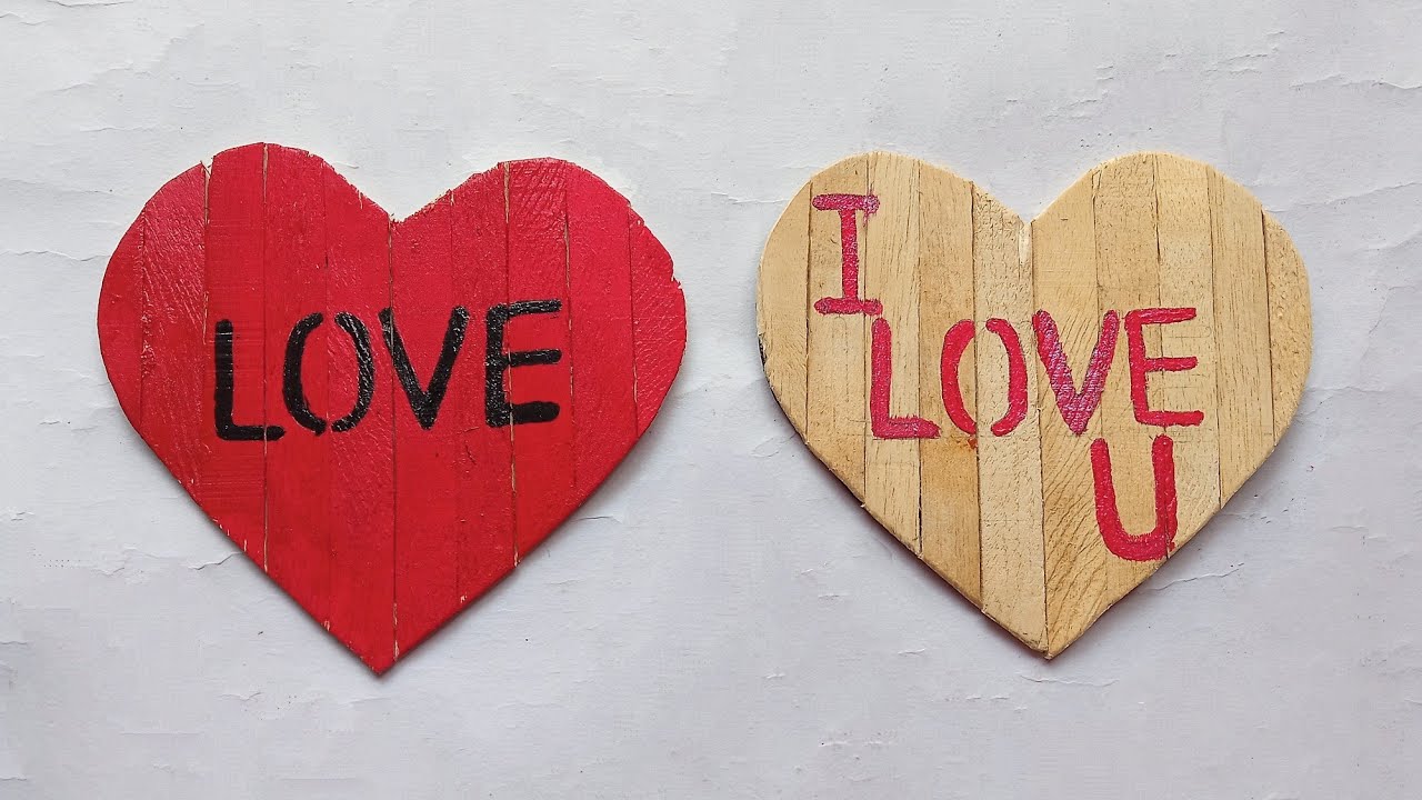Ice Cream Stick Craft | Popsicle Stick Heart | NK Creation