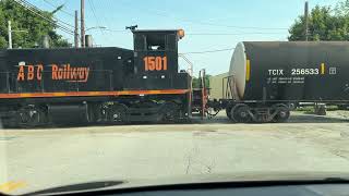 ABC 1501, an EMD SW1500, operated by the Akron Barberton Cluster Railway (ABC) in Akron OH