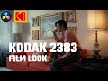 Kodak 2383 film look  regrading your footage