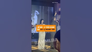 Hồ Nhi - A Tuân giành mic hát Lệ Ngang Trời trên sân khấu