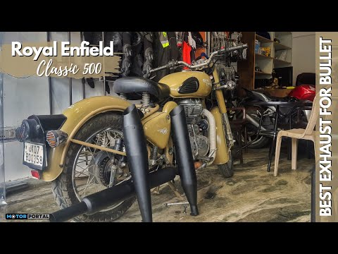 Best Silencer for Royal Enfield Classic 350 and Classic 500 | Crankbust Motors