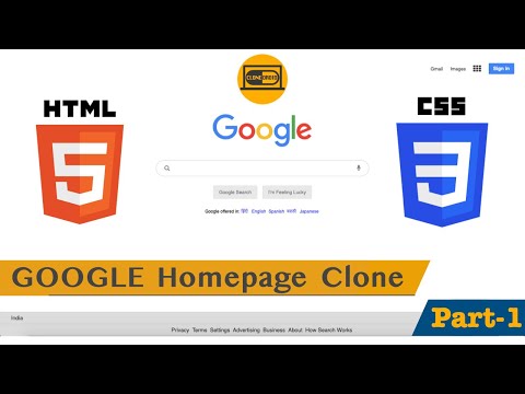 🔴  Let's Build GOOGLE Clone [Only Using HTML & CSS] (Part 1)