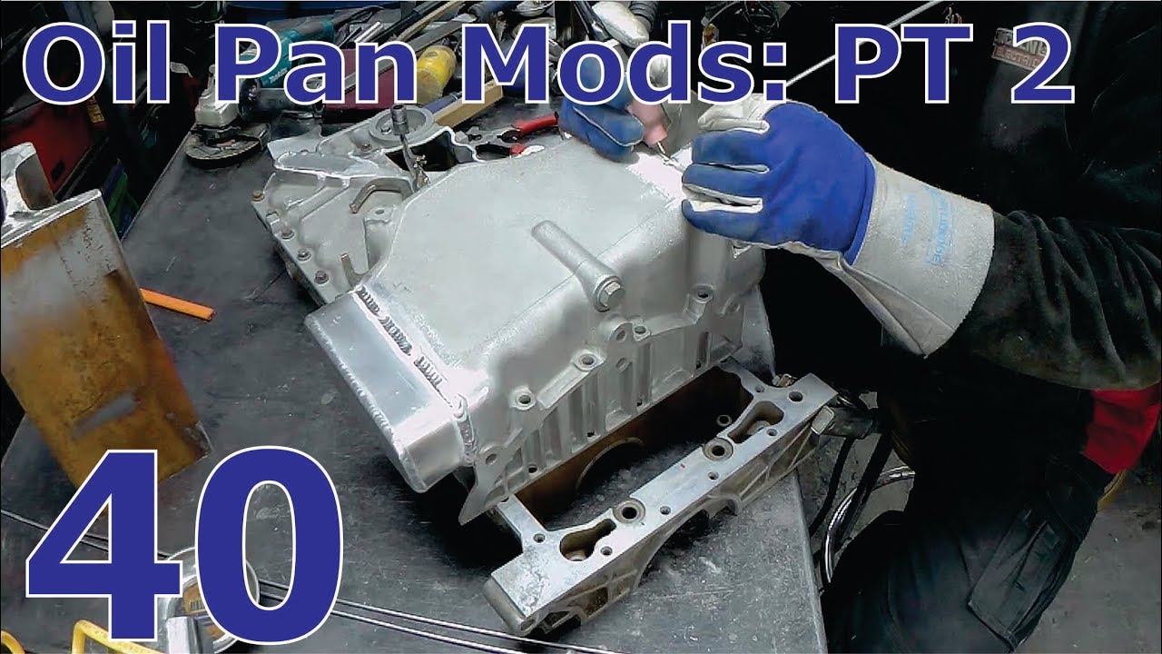 Volvo Amazon Build Modifying the 5 cylinder oil pan. Pt 2 (ep 40