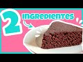 PASTEL de CHOCOLATE con sólo 2 INGREDIENTES • BIZCOCHO de 2 INGREDIENTES 🍫 • Nivel Delicia