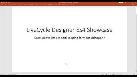 Adobe Livecycle Designer Showcase PDF form
