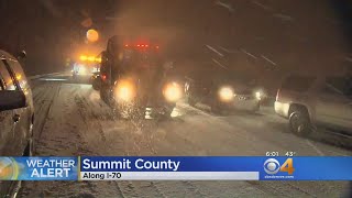 Snow Causes I-70 Closure, Slick Conditions