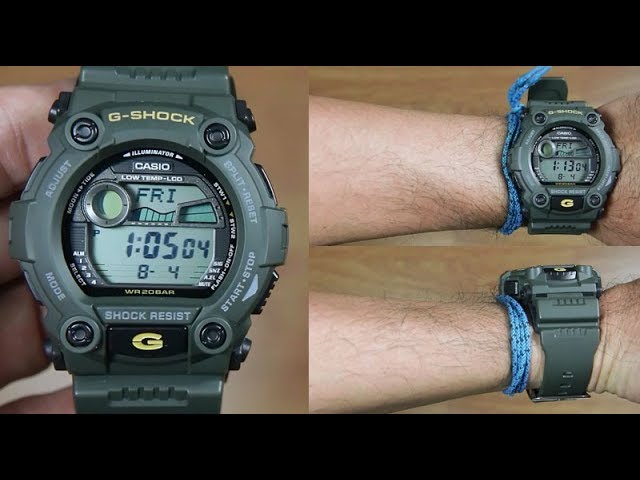 alias Donation Ham selv CASIO G-SHOCK G-7900-3 MILITARY GREEN - UNBOXING - YouTube